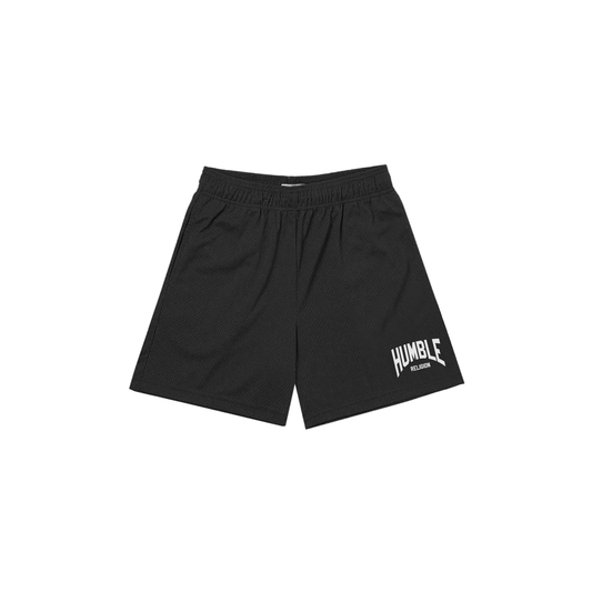 BLACK Basic PE Mesh Shorts
