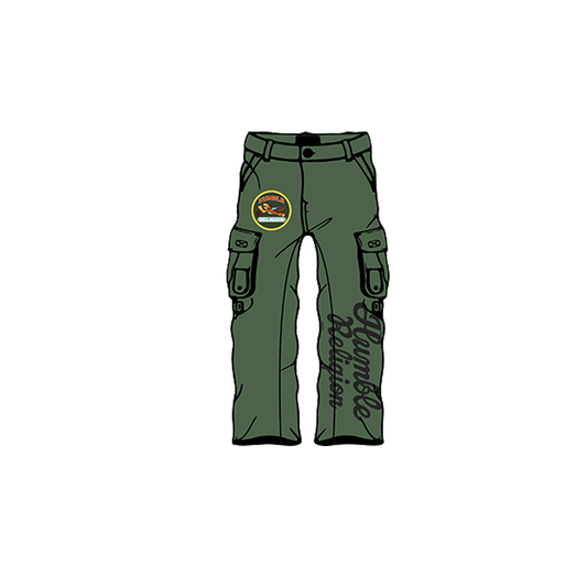 Olive Green Mechanic Cargos Pants