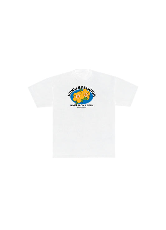 White (Born From A Seed) Tee