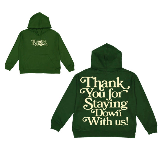 Green Thank You Hoodie