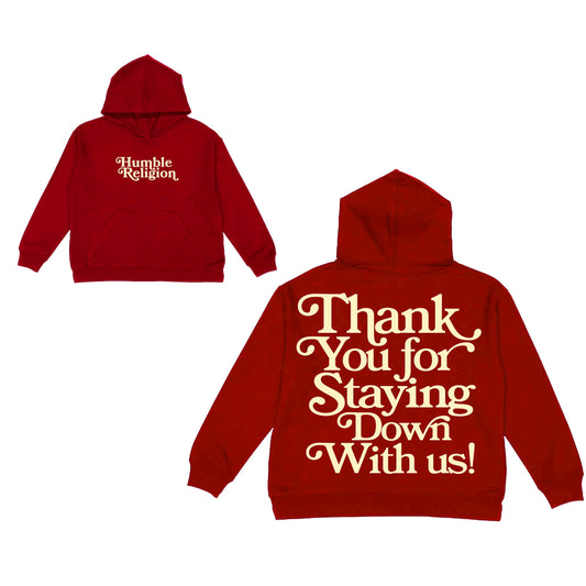 Red Thank You Hoodie