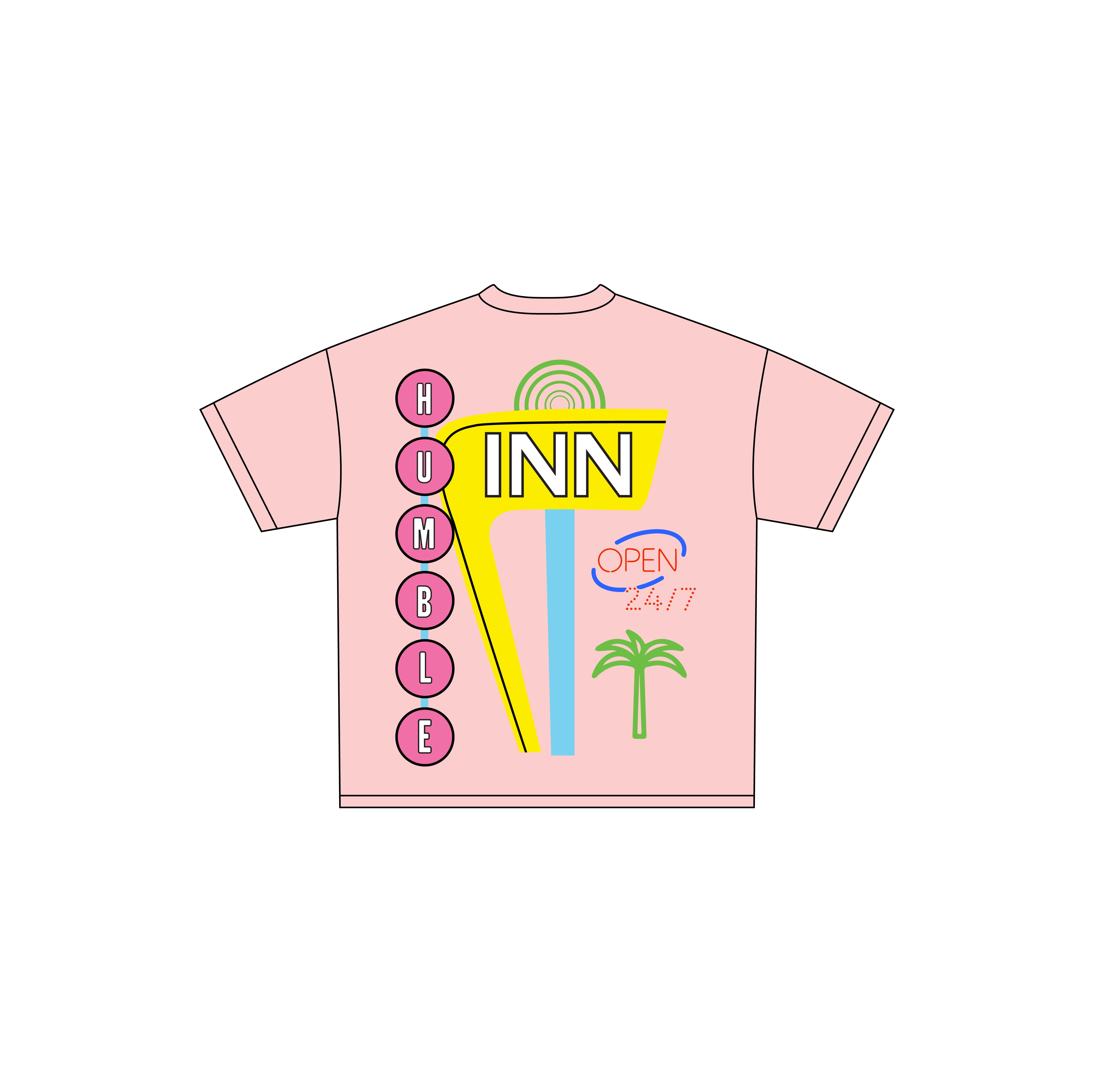 Pink Humble Inn tee